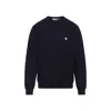Carhartt Madison Cotton Sweater With Ribbed Cuffs And Hem In Black