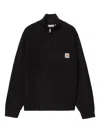Carhartt Wool Blend Half-zip Sweater In Black