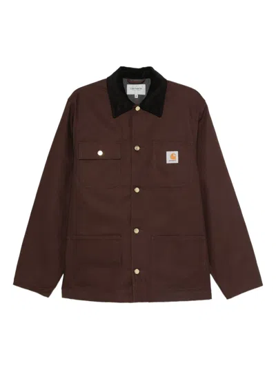 Carhartt Wip Main Canvas Jacket In Brown