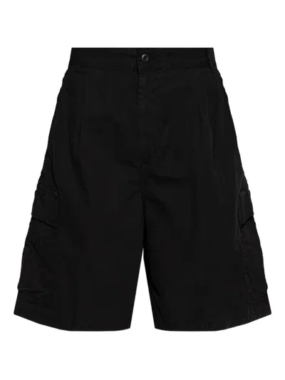 Carhartt Cotton Shorts Cargo Design Multiple Pockets In Black
