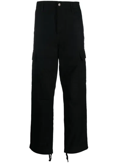 Carhartt Wip Main Cotton Cargo Trousers In Black