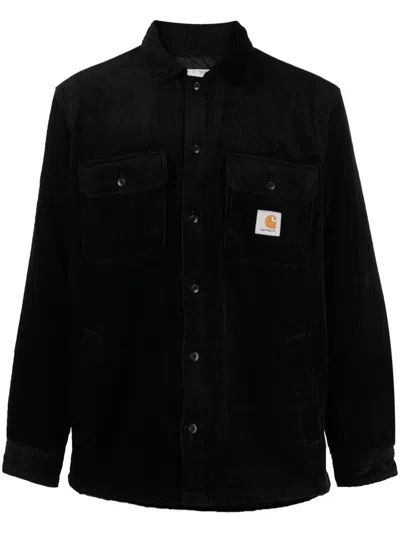 Carhartt Wip Main Cotton Shirt Jacket In Black