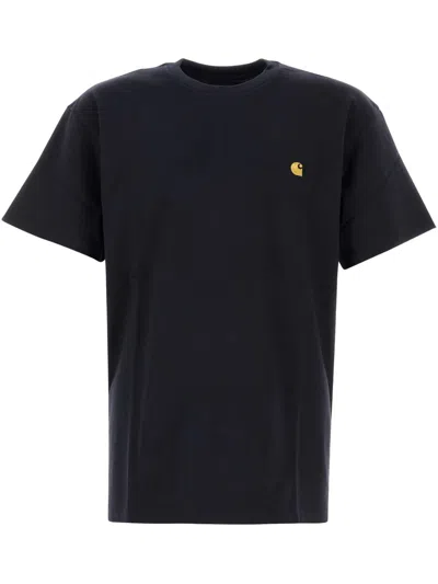 Carhartt Chase T-shirt - Dark Navy In Black