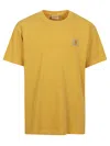 Carhartt Nelson T-shirt Crewneck Loose Fit Short Sleeves In Yellow