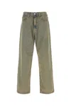 Carhartt Wip Melange Light Blue Denim Landon Pant In Black