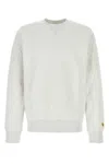 Carhartt Wip Melange Light Grey Cotton Blend Chase Sweat