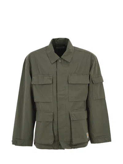 Carhartt Wip Men's 100% Cotton Canvas Workwear Coat In Green