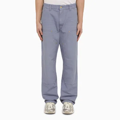 Carhartt Double Knee Pant With Pockets In Blue