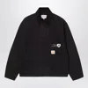 Carhartt Work In Progress Og Arcan Graphic Organic Cotton Canvas Jacket In Black