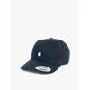 Carhartt Logo Baseball Cap In Black / White