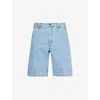Carhartt Wip Denim Cargo Shorts In Blue