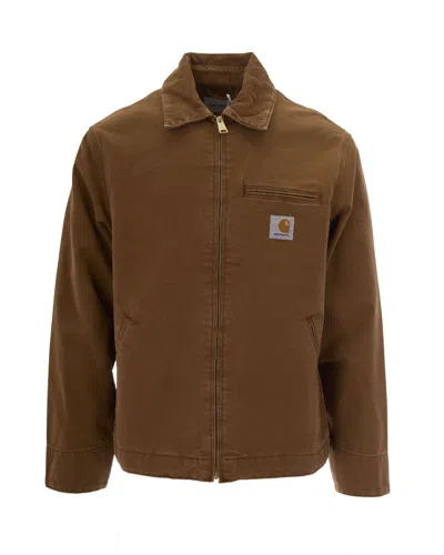 Carhartt Wip Men's Canvas Coat - Perfect For Autumn In Brown