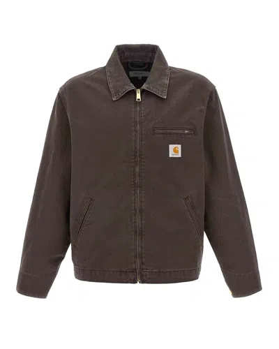 Carhartt Wip Men's Classic Canvas Work Coat In Brown