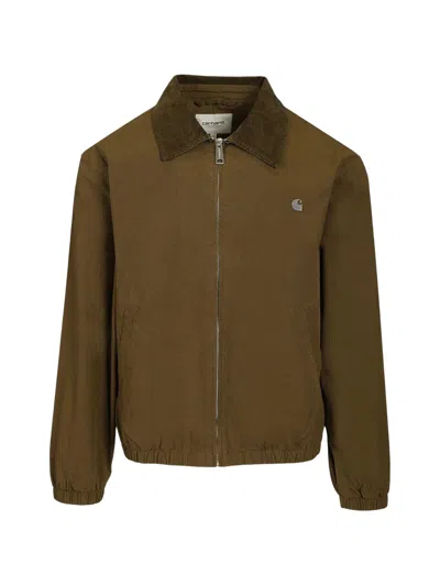 Carhartt Wip Men's Cotton Canvas Work Jacket With Quilted Lining In Brown