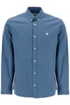 Carhartt Madison Button-down Shirt In Blue