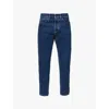 Carhartt Wip Mens Mid Blue Newel Tapered-leg Mid-rise Organic-denim Jeans
