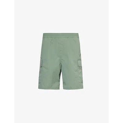 Carhartt Wip Mens Park Evers Brand-patch Woven Cargo Shorts
