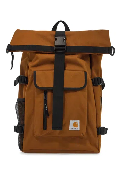 Carhartt Wip Men's 'phillis Recycled Technical Canvas Backpack In Brown