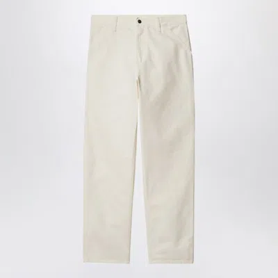 Carhartt Wip Men's Single Knee Pant Wax In Organic Cotton In Purple