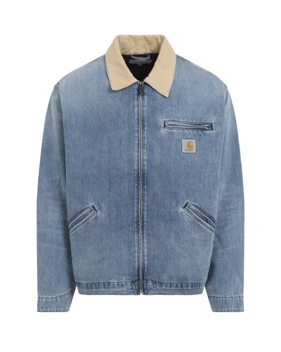 Carhartt Wip Men's Vintage-inspired Denim Coat In Blue