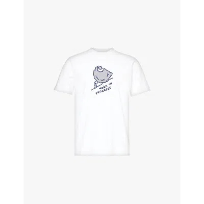 Carhartt Wip Move On Up T-shirt In White / Black