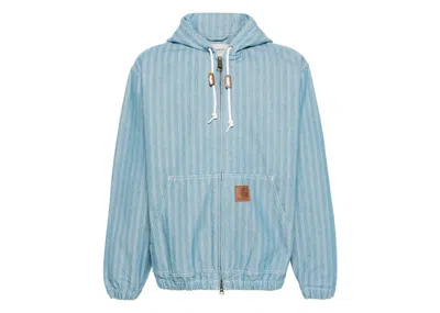 Pre-owned Carhartt Wip Menard Jacket In Rinsed Blue
