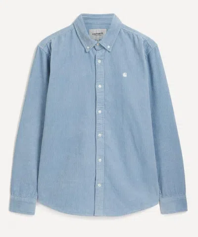 Carhartt Wip Mens Madison Cord Shirt In Wasser