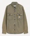 Carhartt Wip Mens Tigan Denim Shirt Jacket In Gray