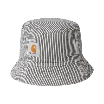 Pre-owned Carhartt Wip Mercer Bucket Hat 'mercer Stripe/graphite/wax (stone Washed)' | Multi-color | Men's Siz