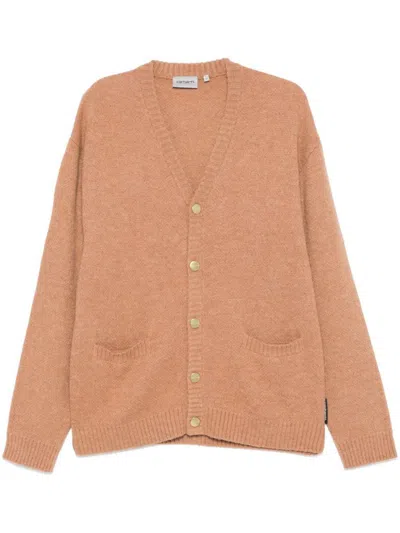 Carhartt Wip Merton Cardigan In Brown