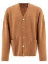 Carhartt Merton Knitted Cardigan In Brown