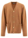 Carhartt Merton Knitted Cardigan In Brown