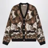 Carhartt Cardigan Merton Wild Dog Jacquard In Brown