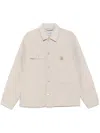 Carhartt Canvas Jacket Zip Pockets In Neutral