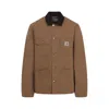 Carhartt Work In Progress Michigan Canvas Coat In Brown