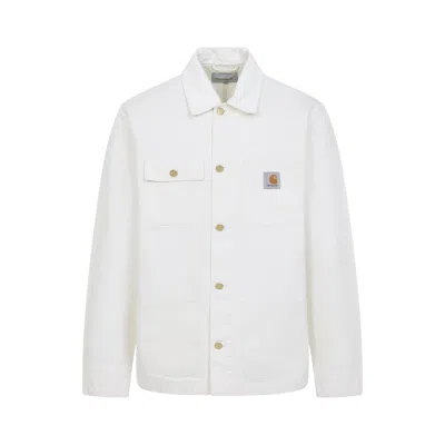 Carhartt Wip Michigan Coat In White