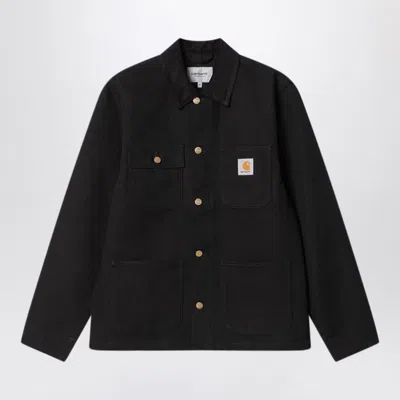 CARHARTT CARHARTT WIP MICHIGAN COAT BLACK/BLACK RINSED