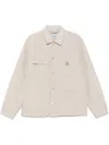 Carhartt Canvas Jacket Zip Pockets In Neutral