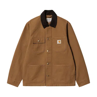 Pre-owned Carhartt Wip Michigan Coat 'hamilton Brown/tobacco'