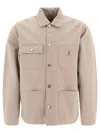Carhartt Veste Garrison Tonic Stone Dyed In Neutral