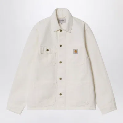 Carhartt Wip Michigan Coat Wax Coloured Men In White