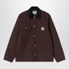 Carhartt Work In Progress Michigan Water Repellent Coat In Burgundy