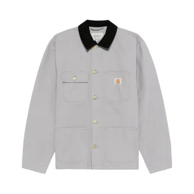 Pre-owned Carhartt Wip Michigan Coat 'yosemite/black (rinsed)' | Men's Size M