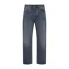 Carhartt Wip Mid-rise Organic Cotton Trousers In Blue