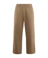 Carhartt Hamilton Organic Cotton Trousers With Knee Patch In Biscuit