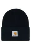 Carhartt Wip Midnight Blue Acrylic Watch Hat In Black