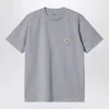 Carhartt Pocket Crew Neck T-shirt With Short Sleeves In Gray