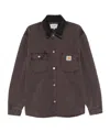 Carhartt Denim Shirt Jacket Long Sleeves In Brown
