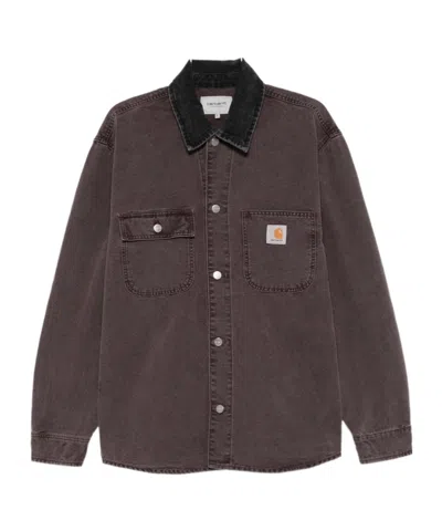 CARHARTT CARHARTT WIP MITCH LOGO BUTTON SHIRT