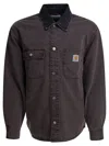 Carhartt Wip "mitch" Overshirt Jacket In Brown